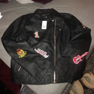 Plus Sized Leather Jacket